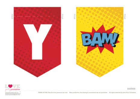 Awesome Superhero Party Printables (FREE Download)! | Catch My Party