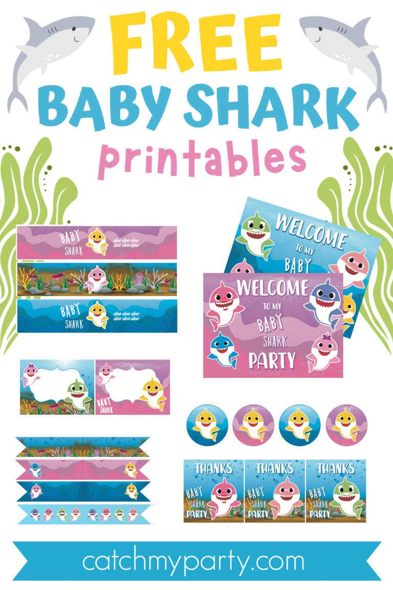 Download These Fun Free Baby Shark Party Printables, Now! | Catch My Party