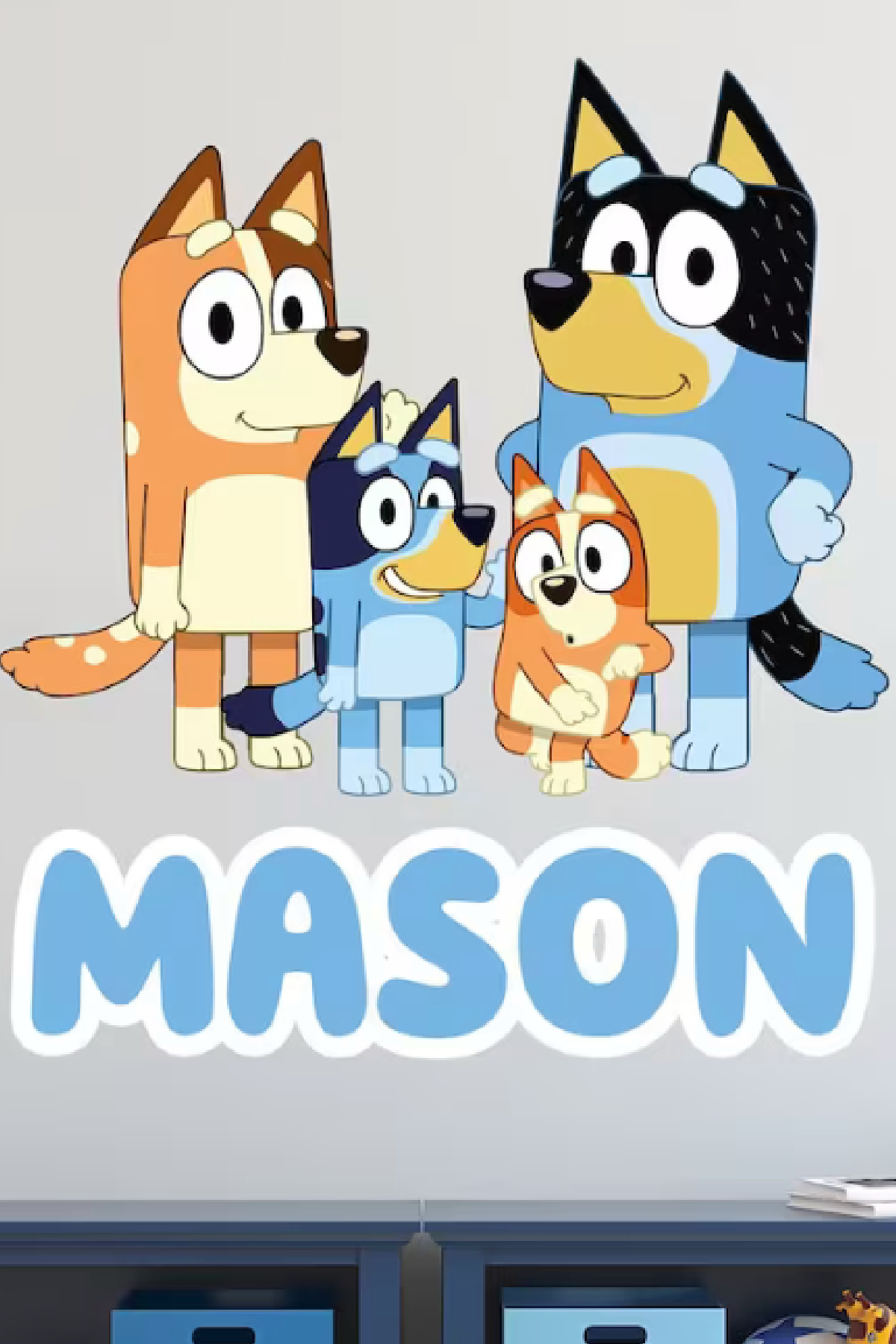 Bluey Backdrop Decal