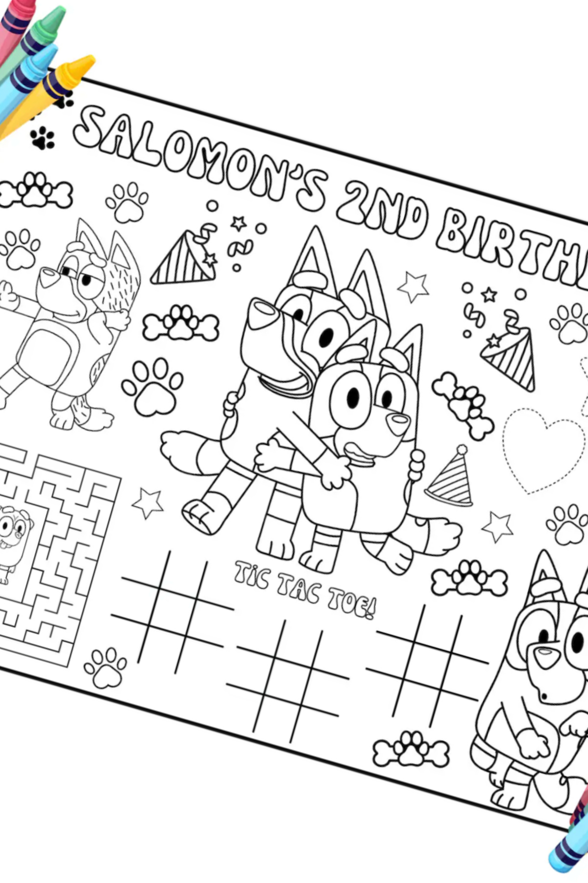 Printable Placemat Activity Sheet