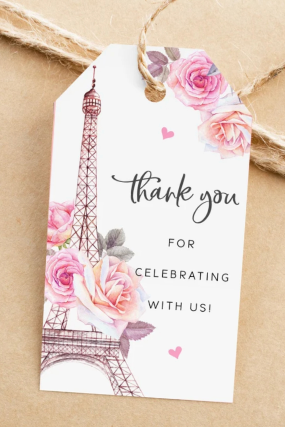 Parisian Favor Tag