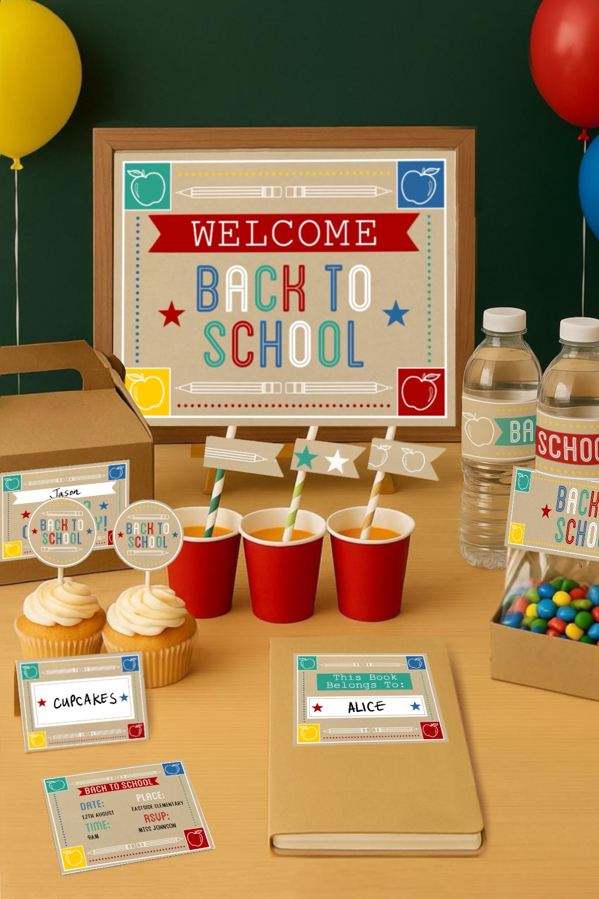 FREE Back to School Party Printables FREE Back to School Party Printables
