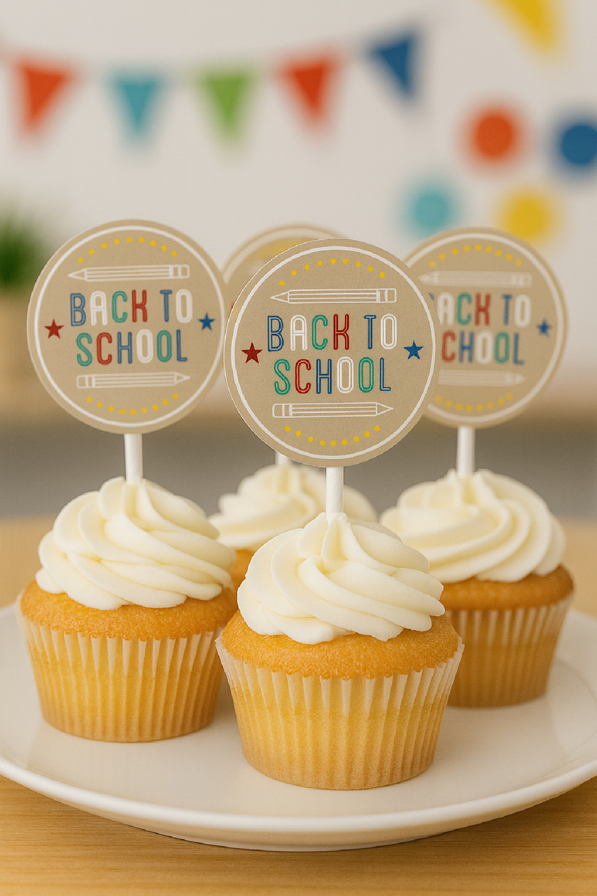 Printable Back to School Party Circles Printable Back to School Party Circles