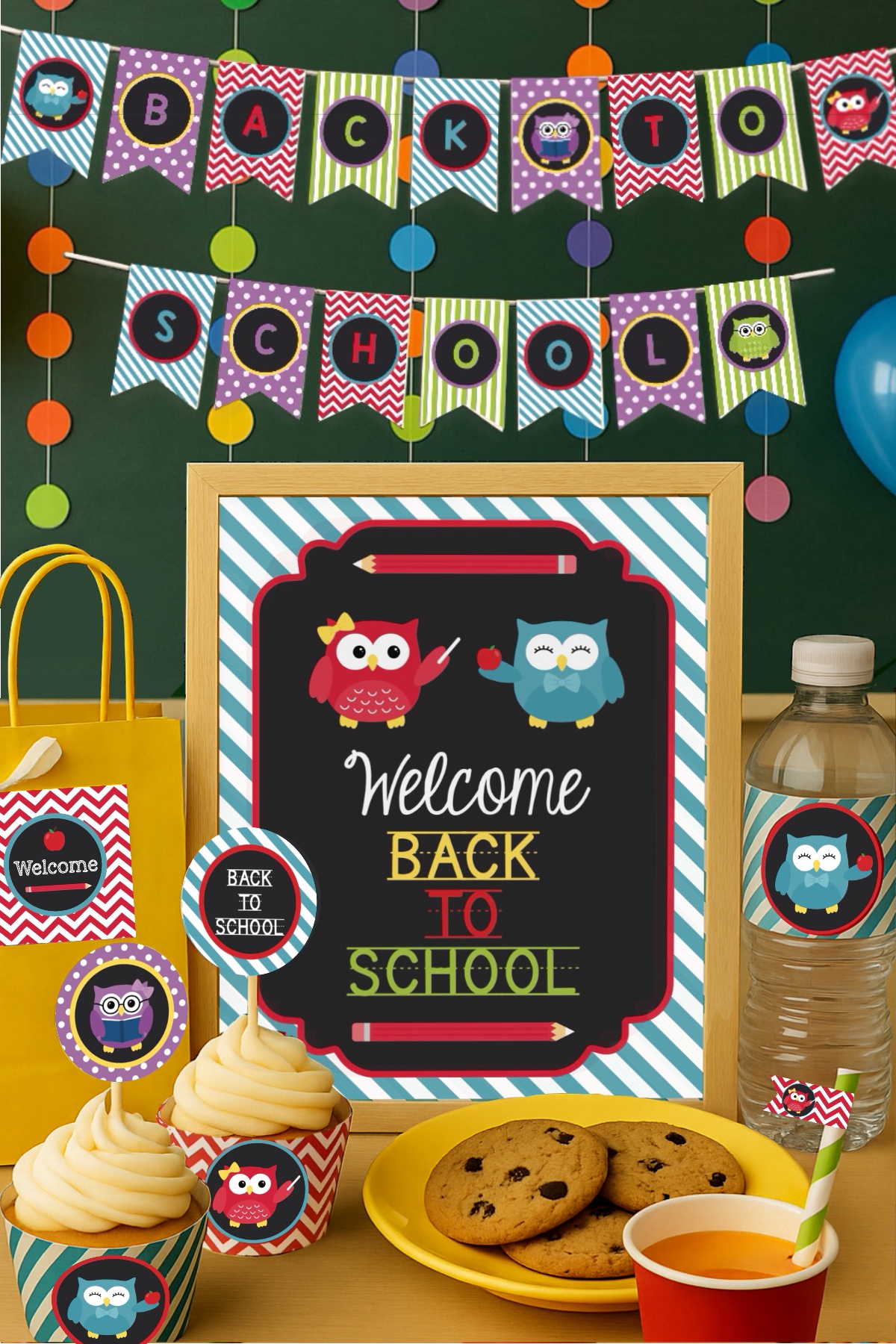 FREE Back to School Owl Party Printables