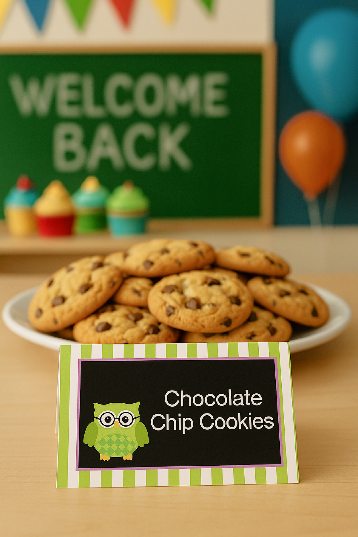 FREE Back to School Owl Food Labels Printable