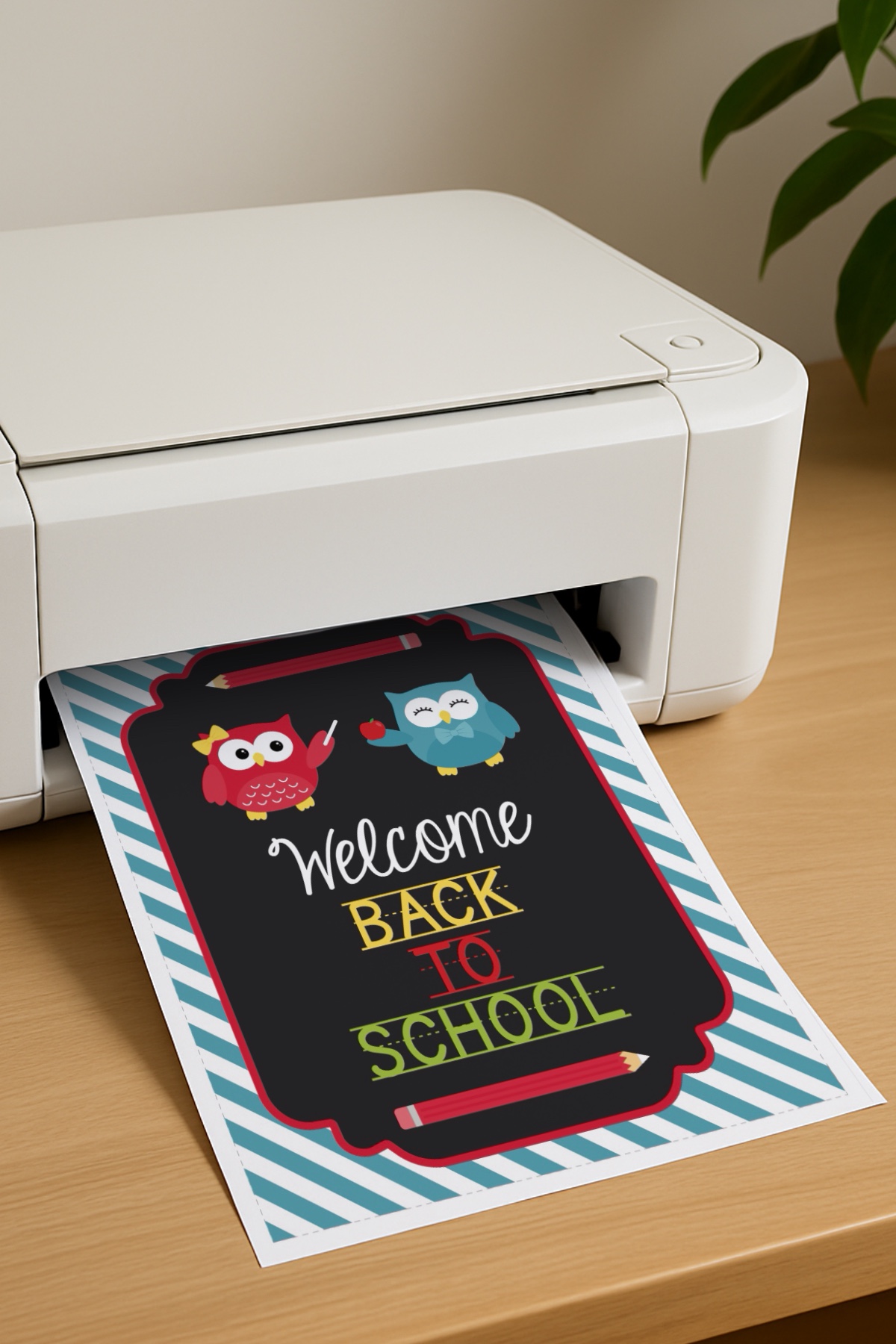 FREE Printable Back to School Owl Party Decor
