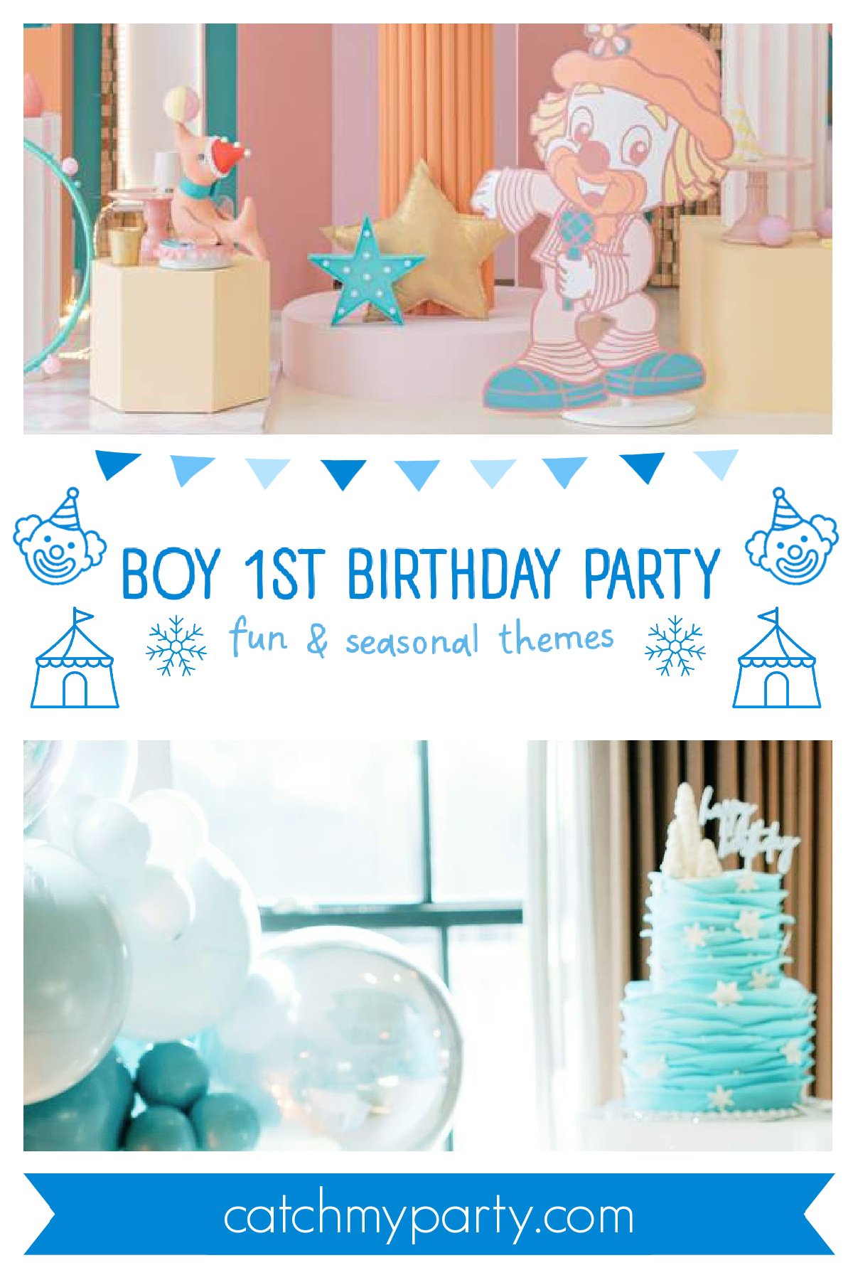Popular Boy 1st Birthday Party - Fun & Seasonal Themes