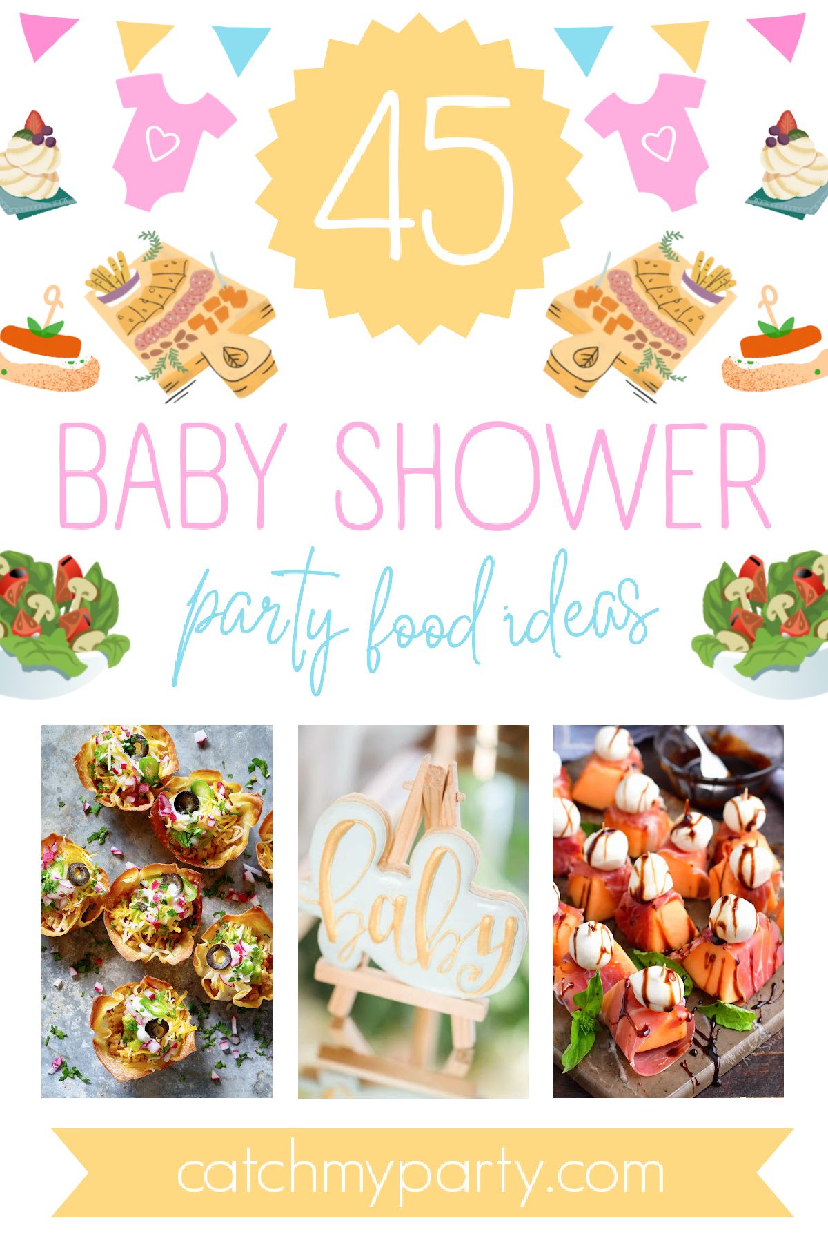 45 Impressive Baby Shower Party Food Ideas! 45 Impressive Baby Shower Party Food Ideas!