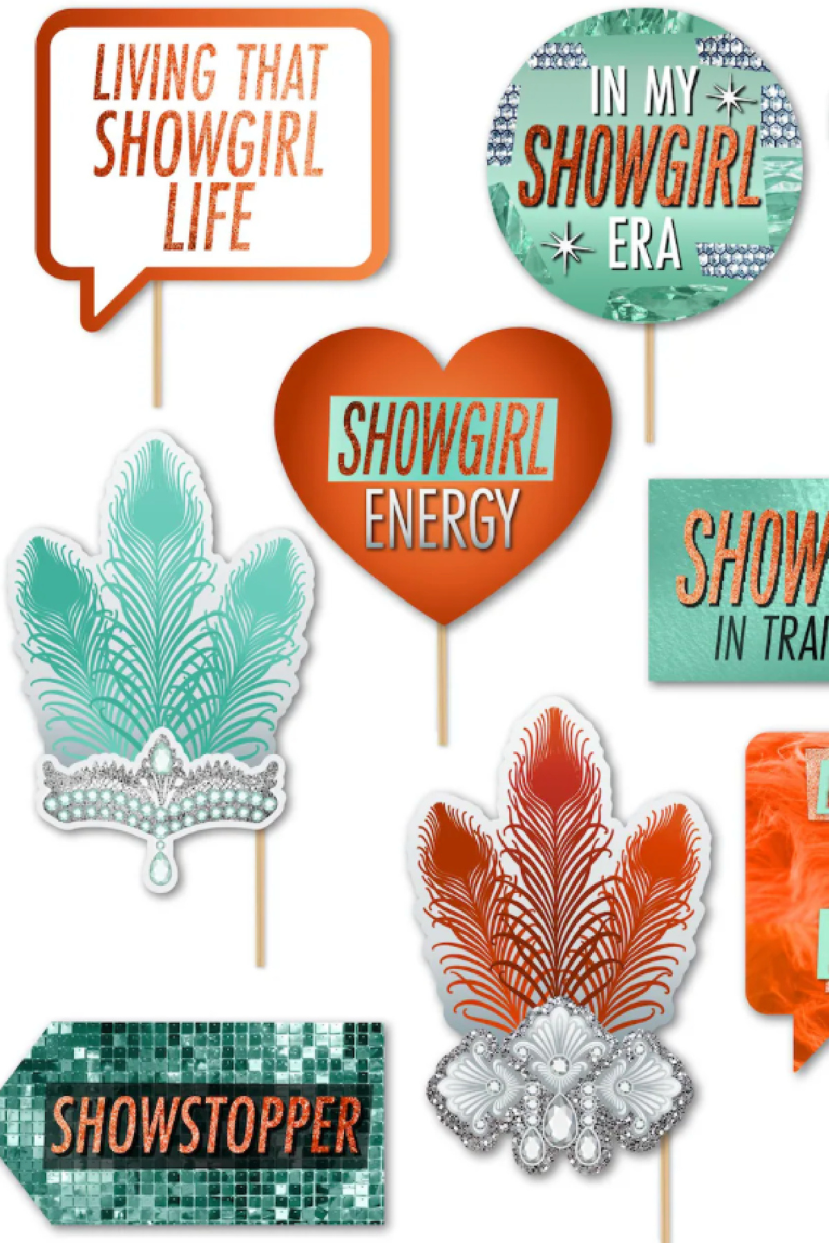 Life of a Showgirl Photo Booth Props