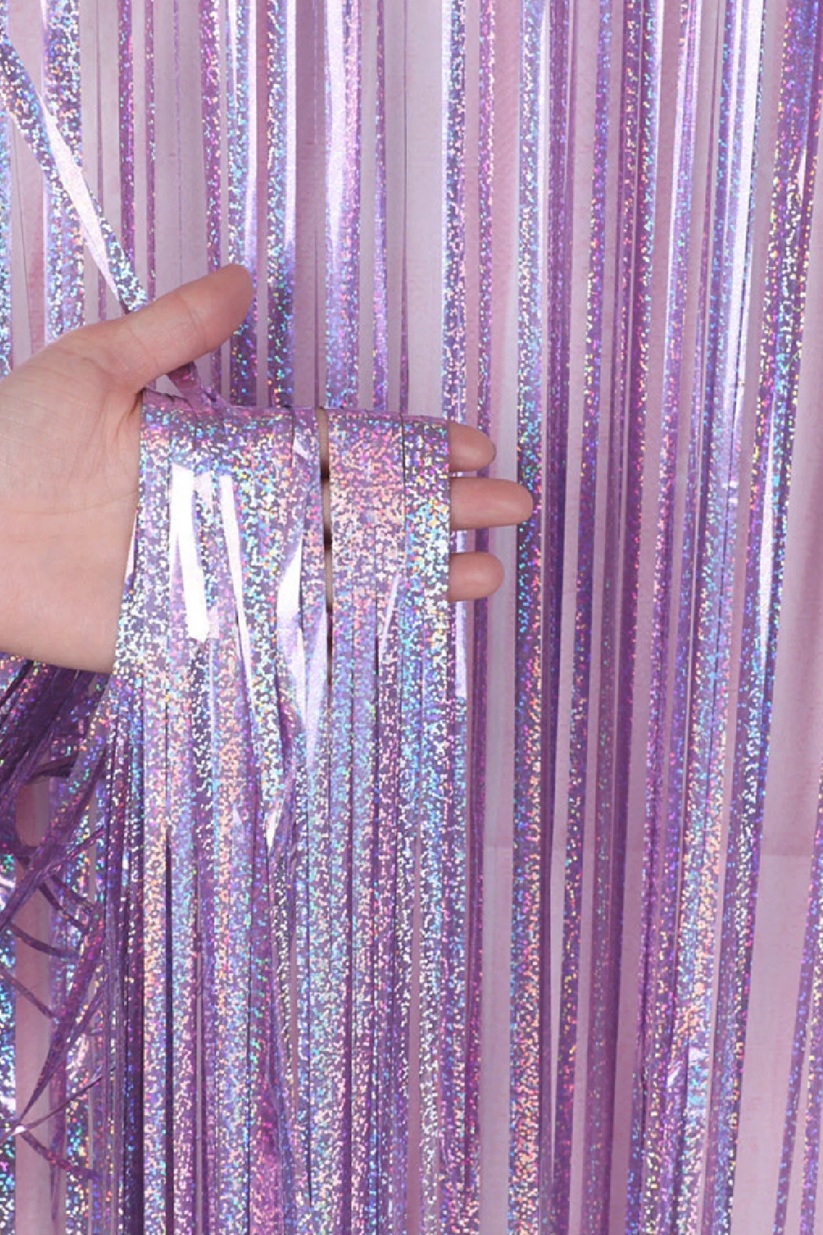 Iridescent Backdrop Party Curtain