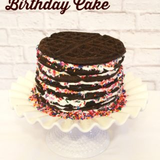 Waffle-iron-birthday-cake