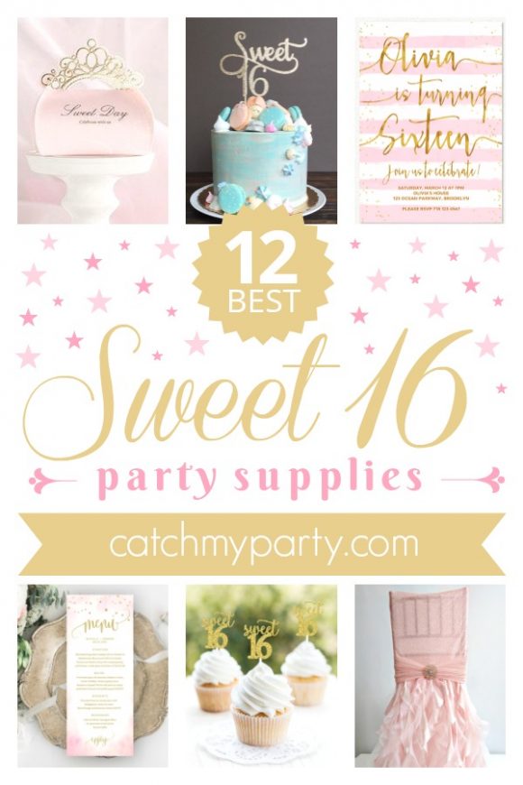 sweet 16 party ideas catch my party