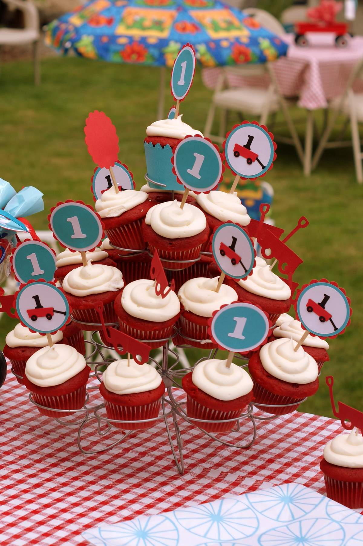 Red Wagon First Birthday - Red Wagon