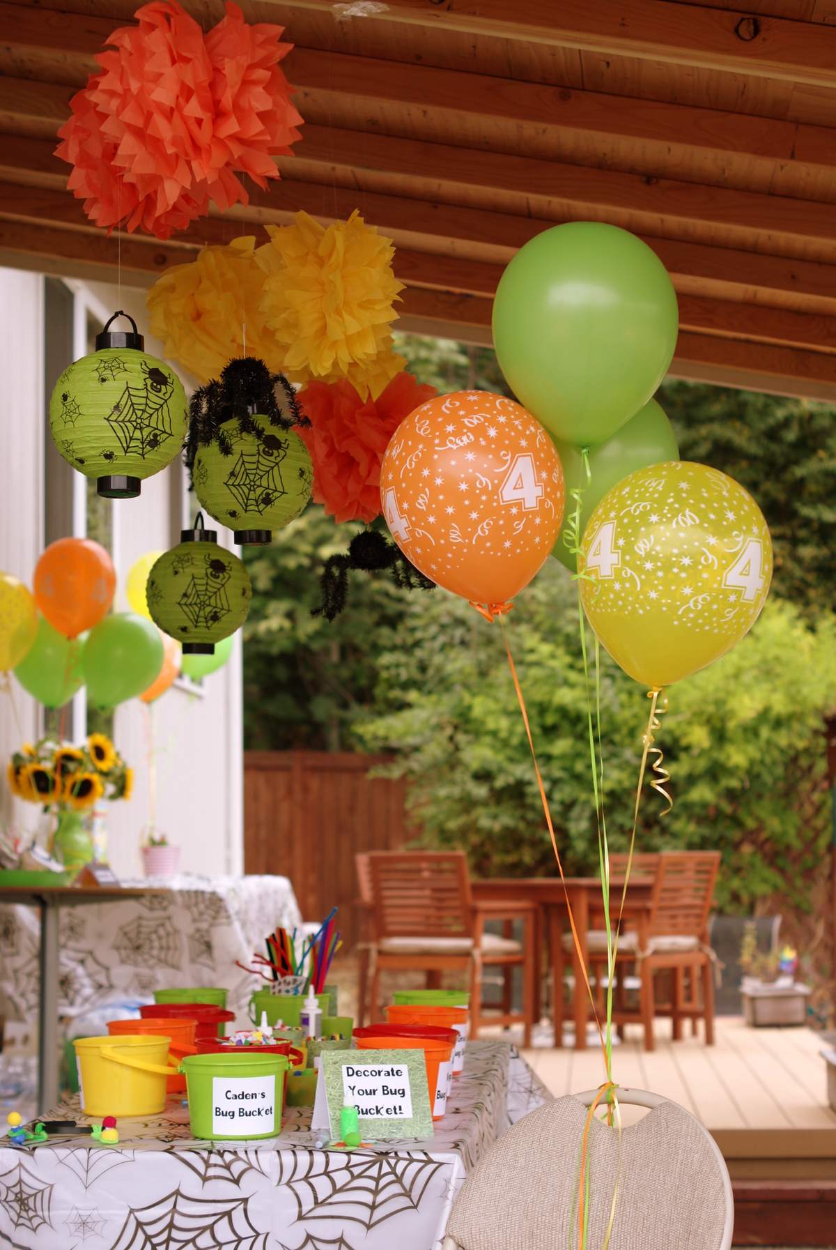 A Bug Filled Fourth Birthday! - Bugs, Insects and Crafts!