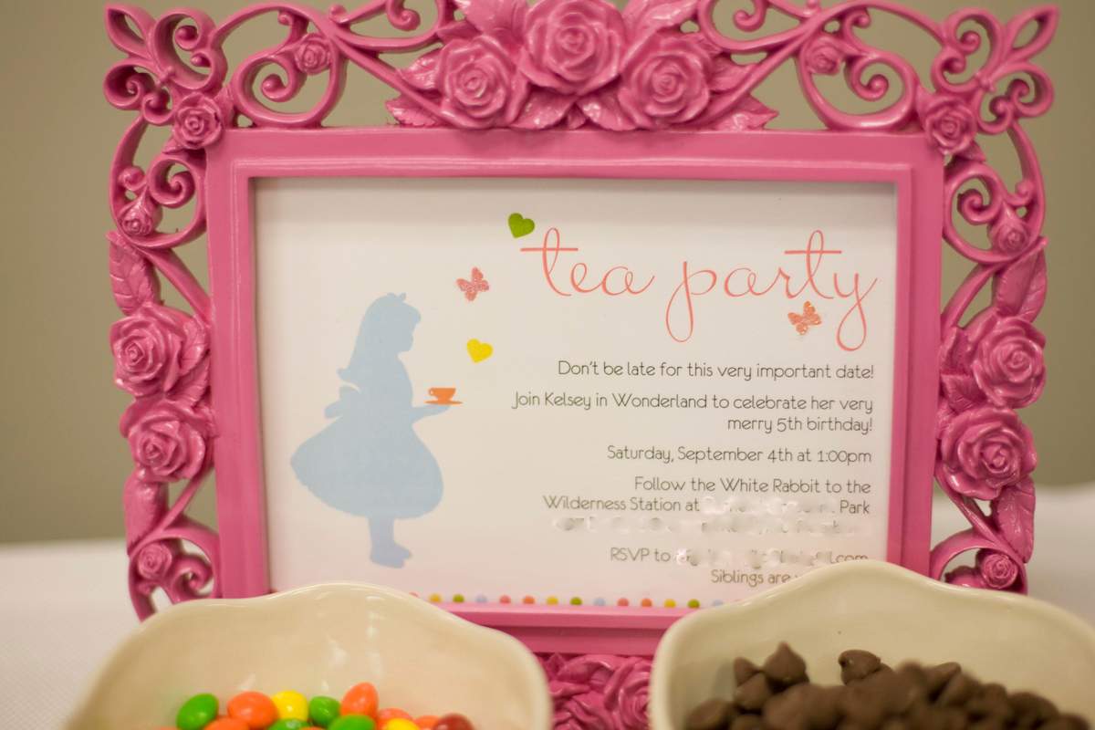 Kelsey's Alice in Wonderland Birthday Tea Party - Alice in Wonderland Tea Party