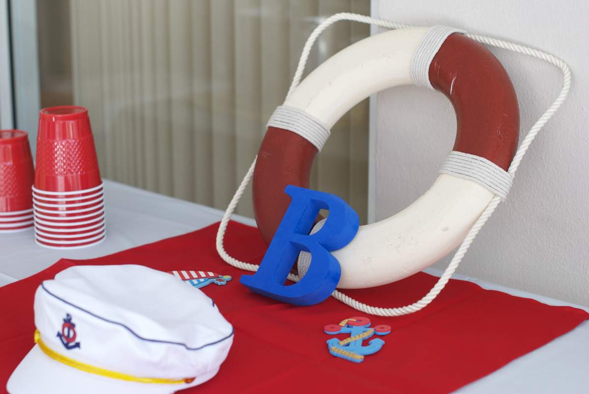 B's Nautical First Birthday Party - None