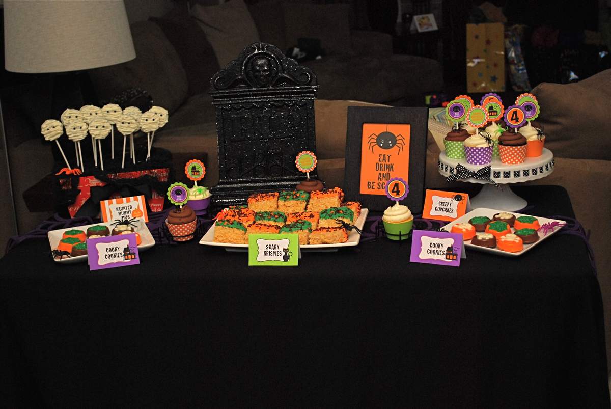 Hudson's Halloween Themed 4th Birthday Party - Halloween / Spooktacular Spider Party