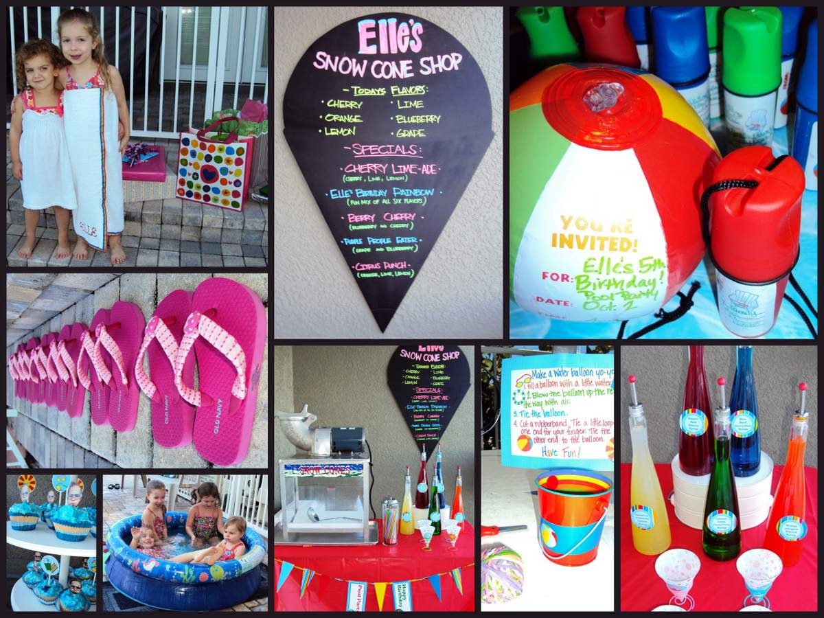 Snow Cone Pool Party - Snow Cones & Anything Pool Related