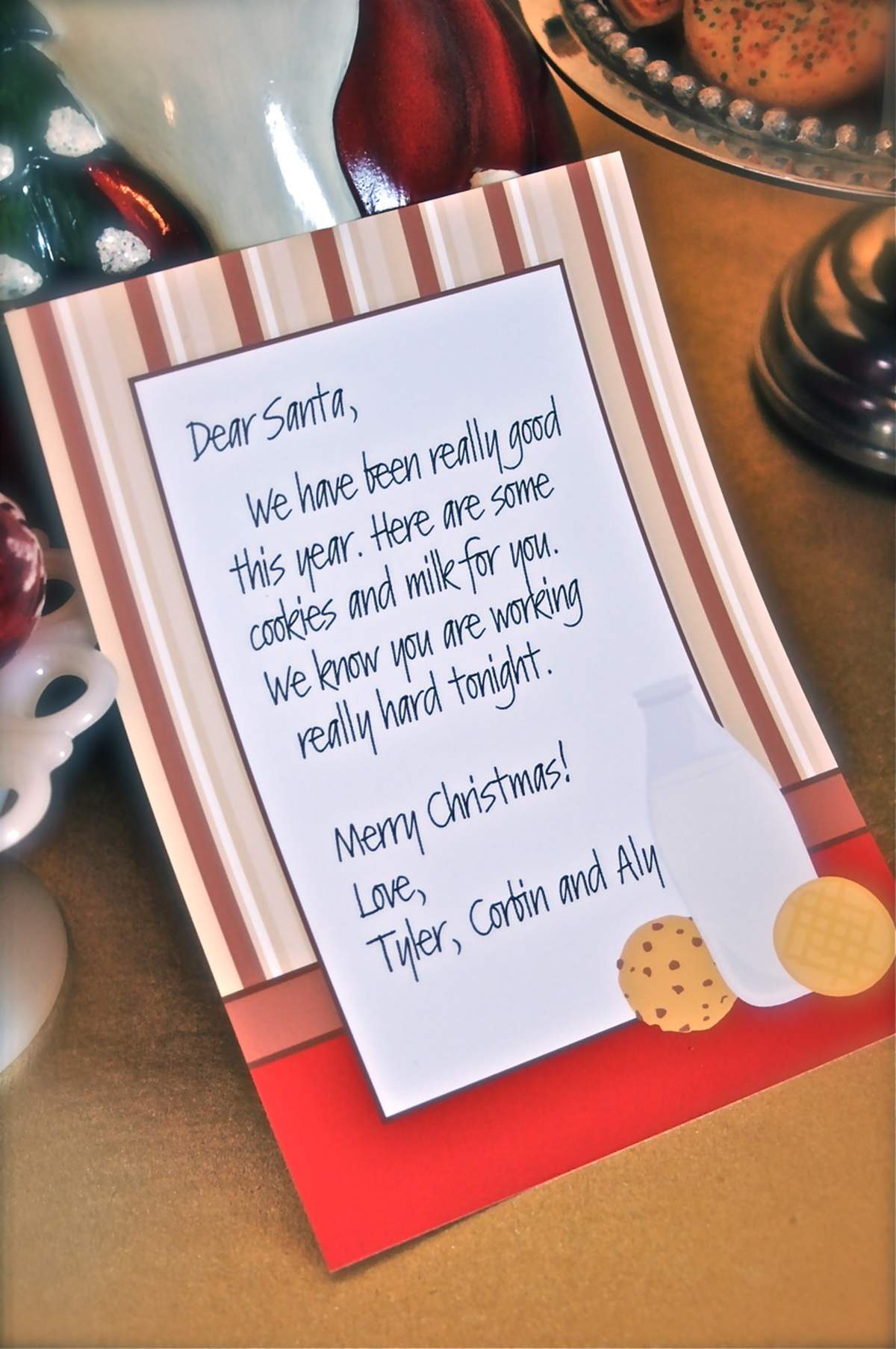 Santa's Cookies and Milk - None