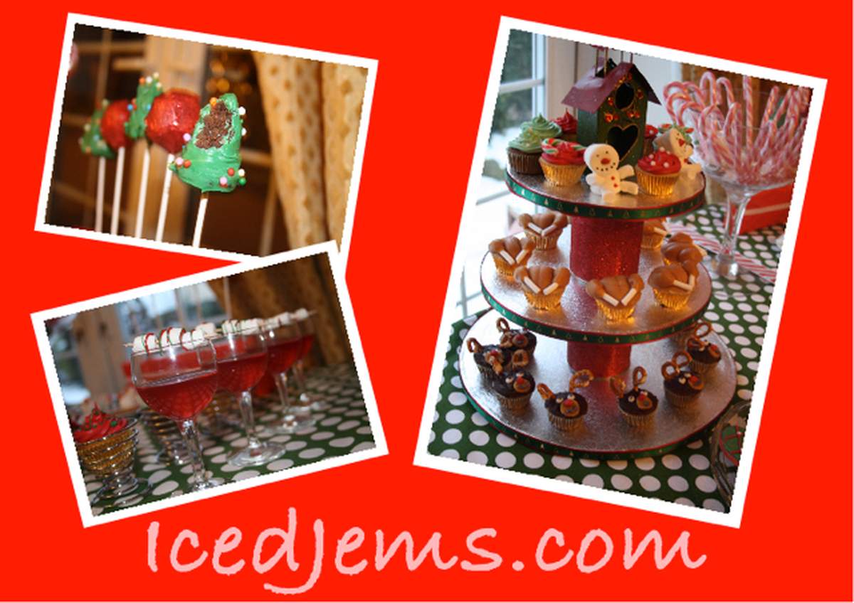 Iced Jems Christmas Party - Red, Green & Edible!