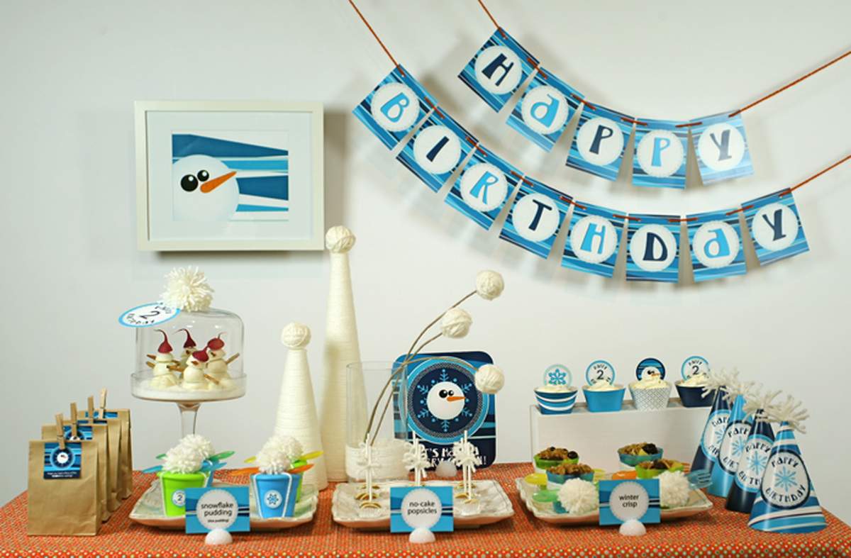 Toddler Sweet Table - Flurry of Fun Winter Theme