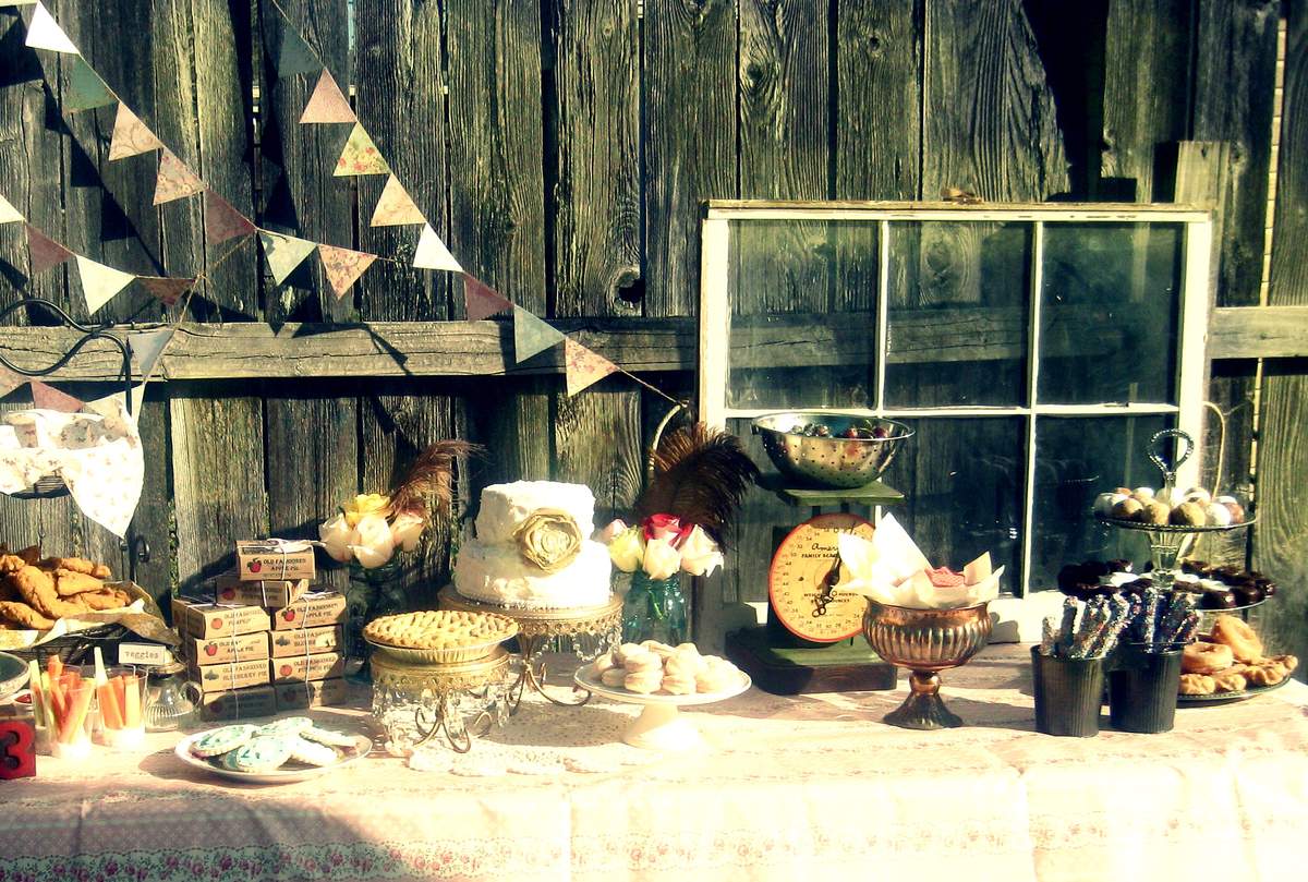 Vintage Birthday Party Ideas Photo 16 of 27 Catch My Party