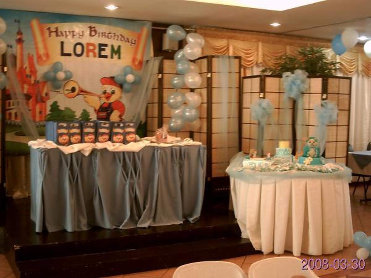 Lorem Nathan's 1st Birthday - King/Blue Bear Party