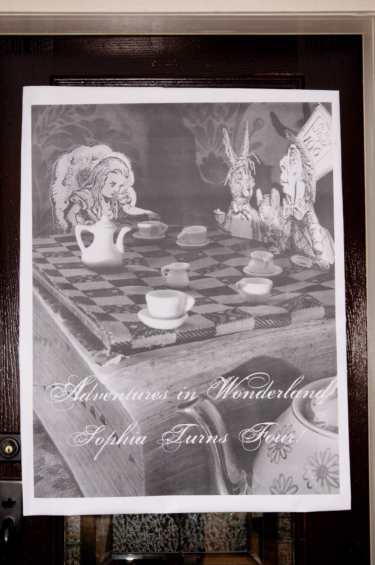 Adventures in Wonderland--Sophia Turns 4 - Alice Tea Party
