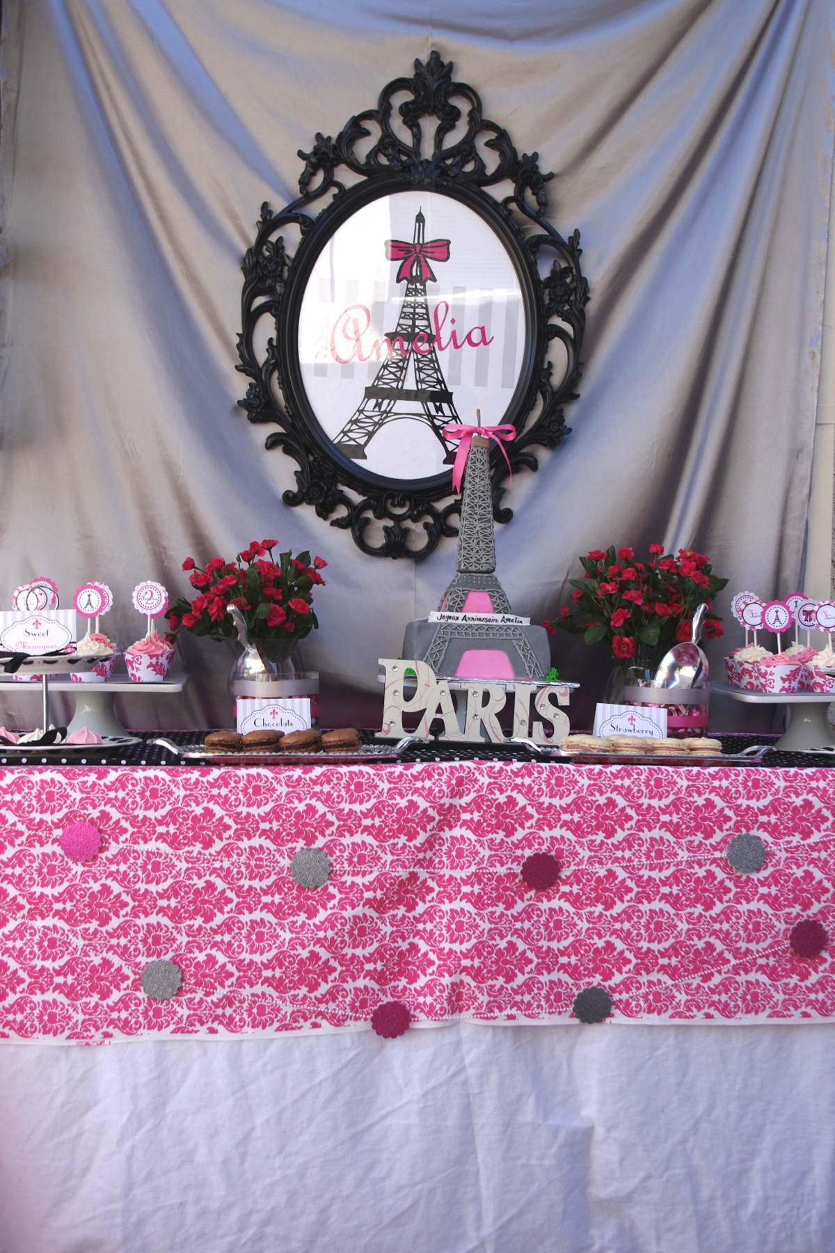 Parisian Soiree Birthday Party Ideas Photo 1 of 12 Catch My Party