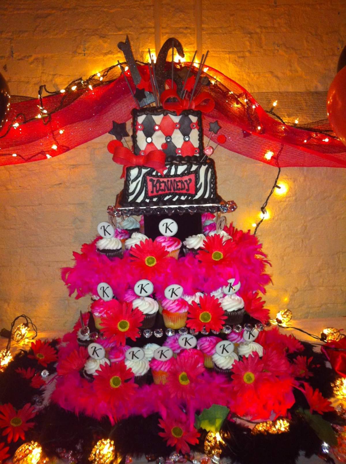 Kennedy's Sweet 16 - Pink and Black Super Sweet 16