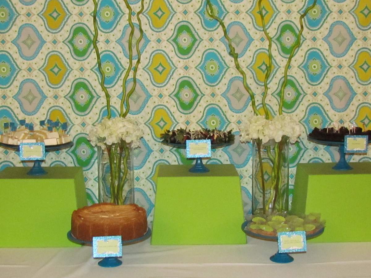 Blue and Green Dinner Party Party Ideas Photo 1 of 44 Catch My Party