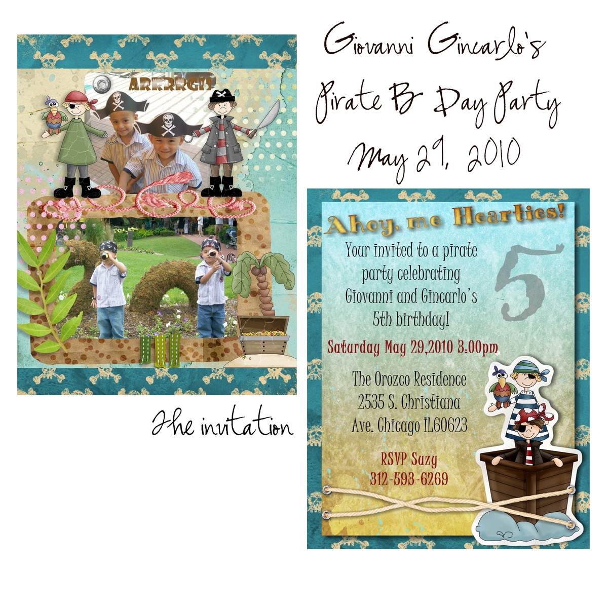 Twins Pirate Party - Pirate