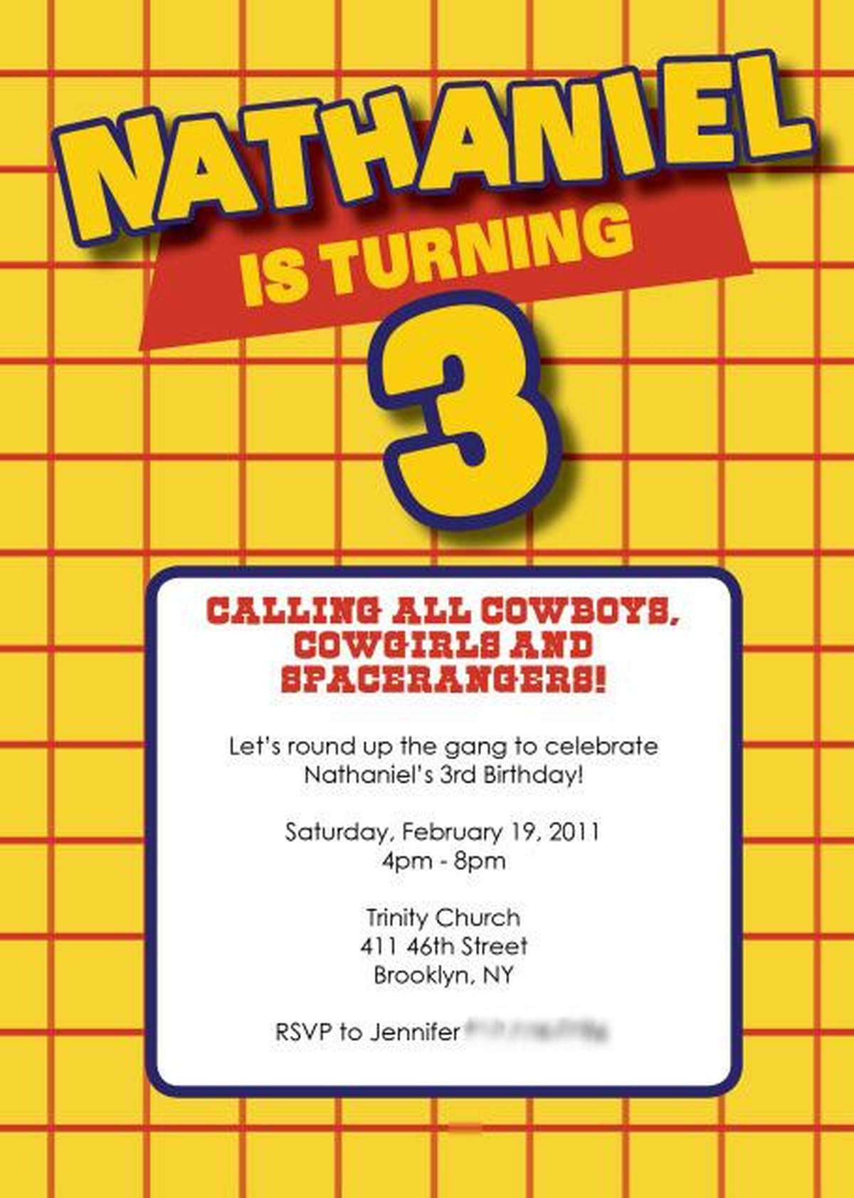 Nathaniel is 3 - Toy Story 3