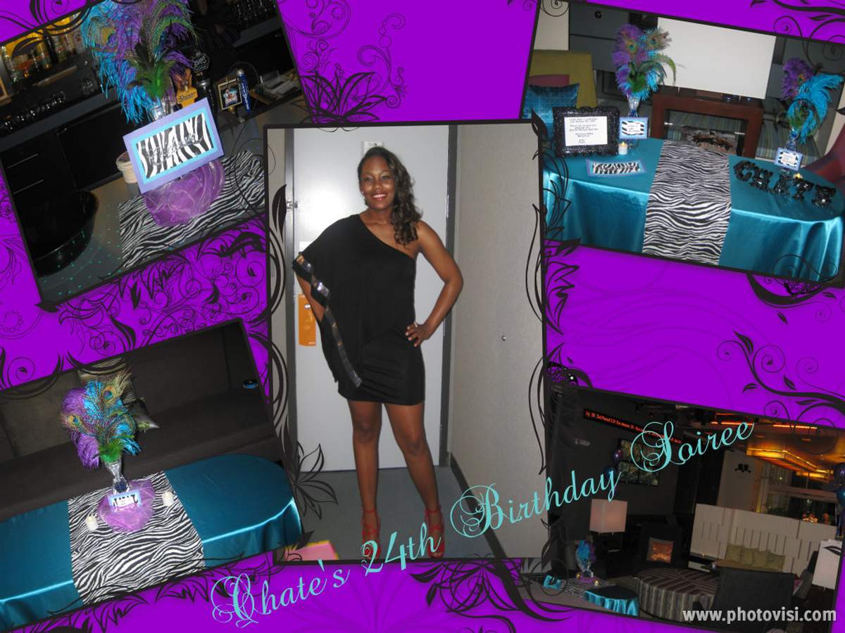 Chate's 24th Birthday - Pretty Purple & Peacock Party!