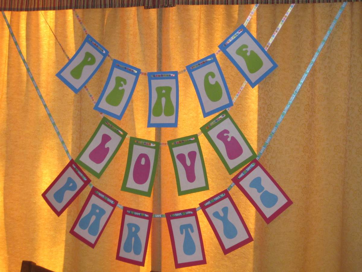 Tie Dye Peace Sign Birthday Party Ideas Photo 6 Of 22 Catch My
