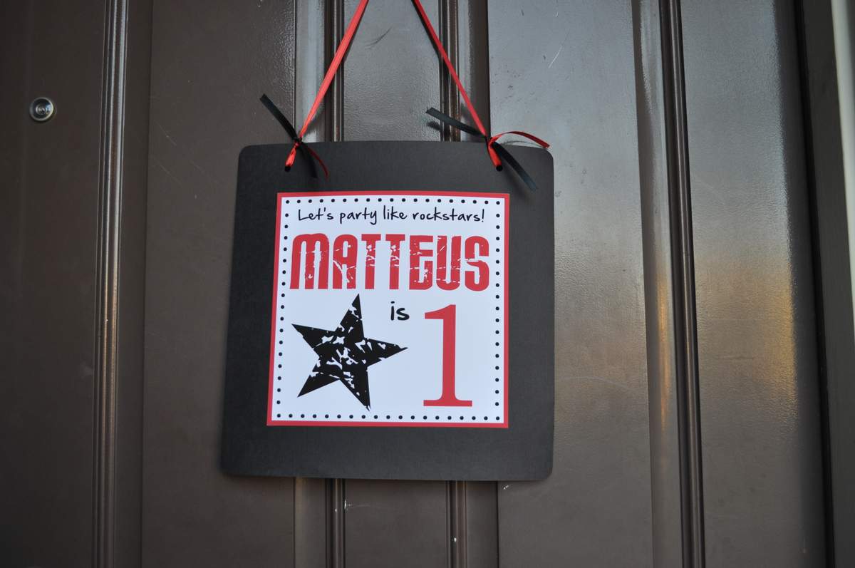 Matteus' 1st Birthday Bash - Rock Star