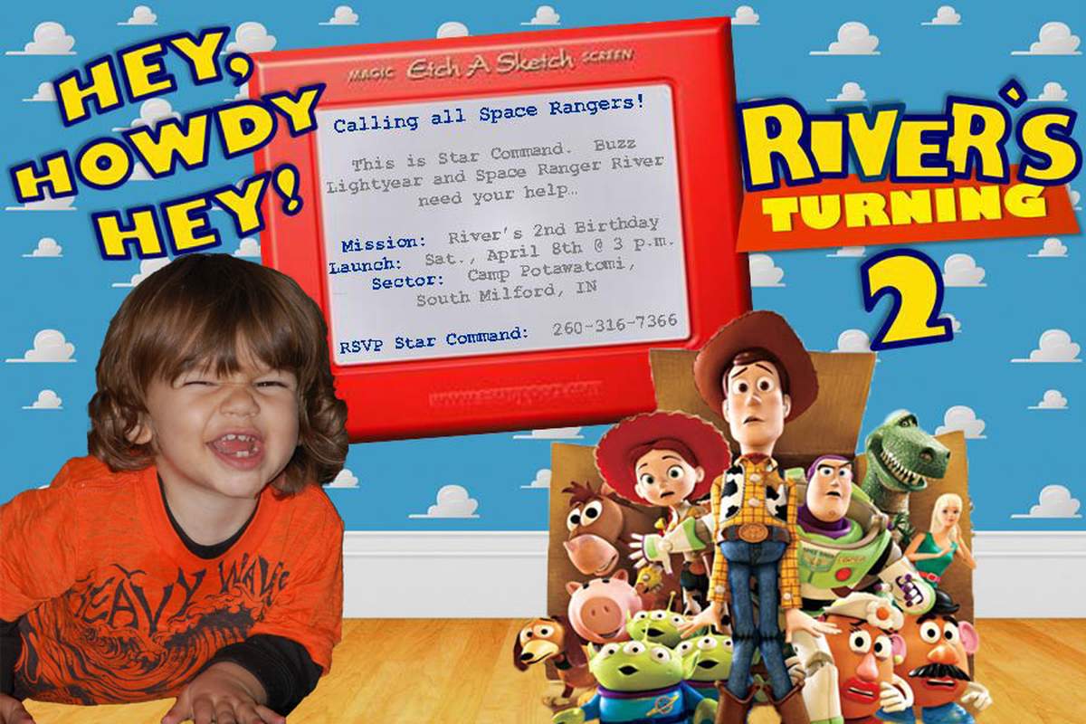 Hey Howdy Hey!  River's 2nd Birthday - Toy Story