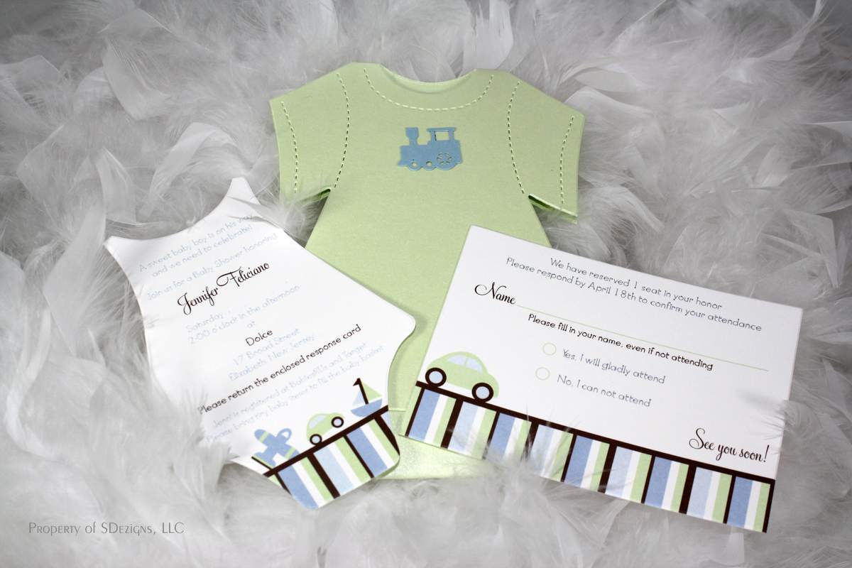 Jennifer's Baby Shower - Onesie / Transportation