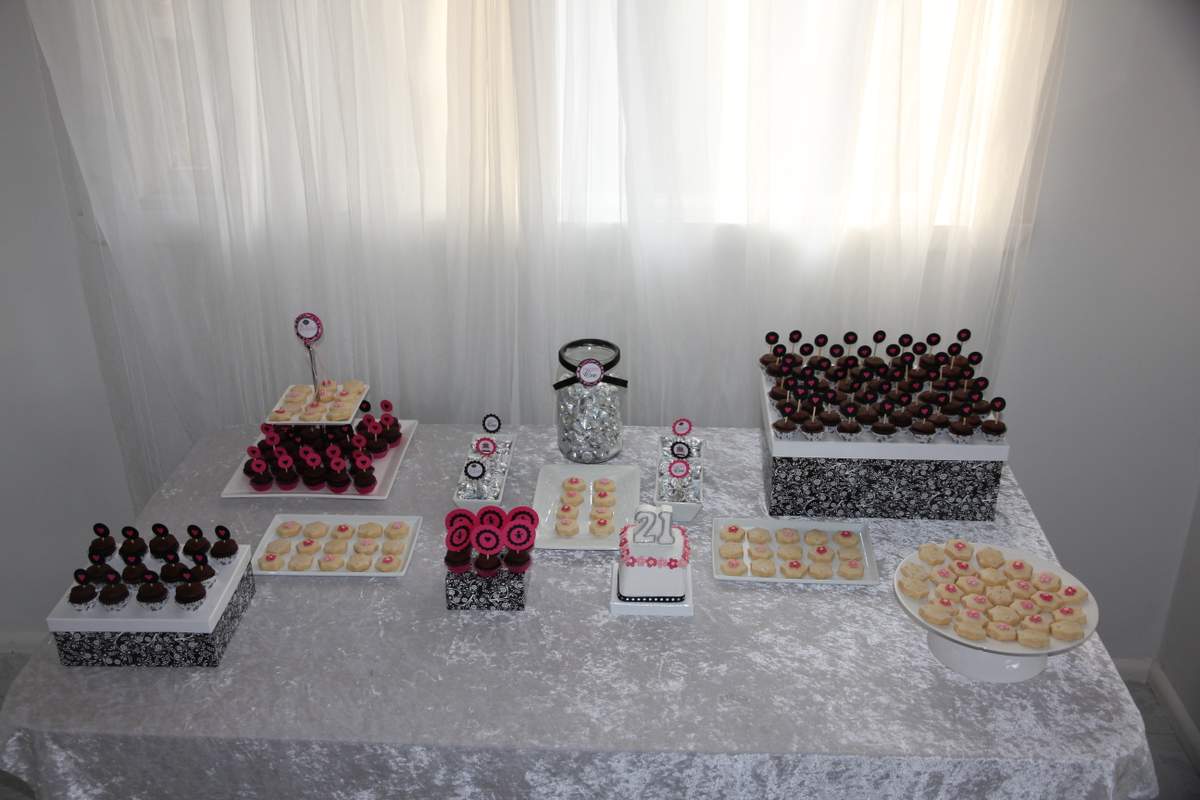 An Elegant 21st Dessert Table - Dessert Table