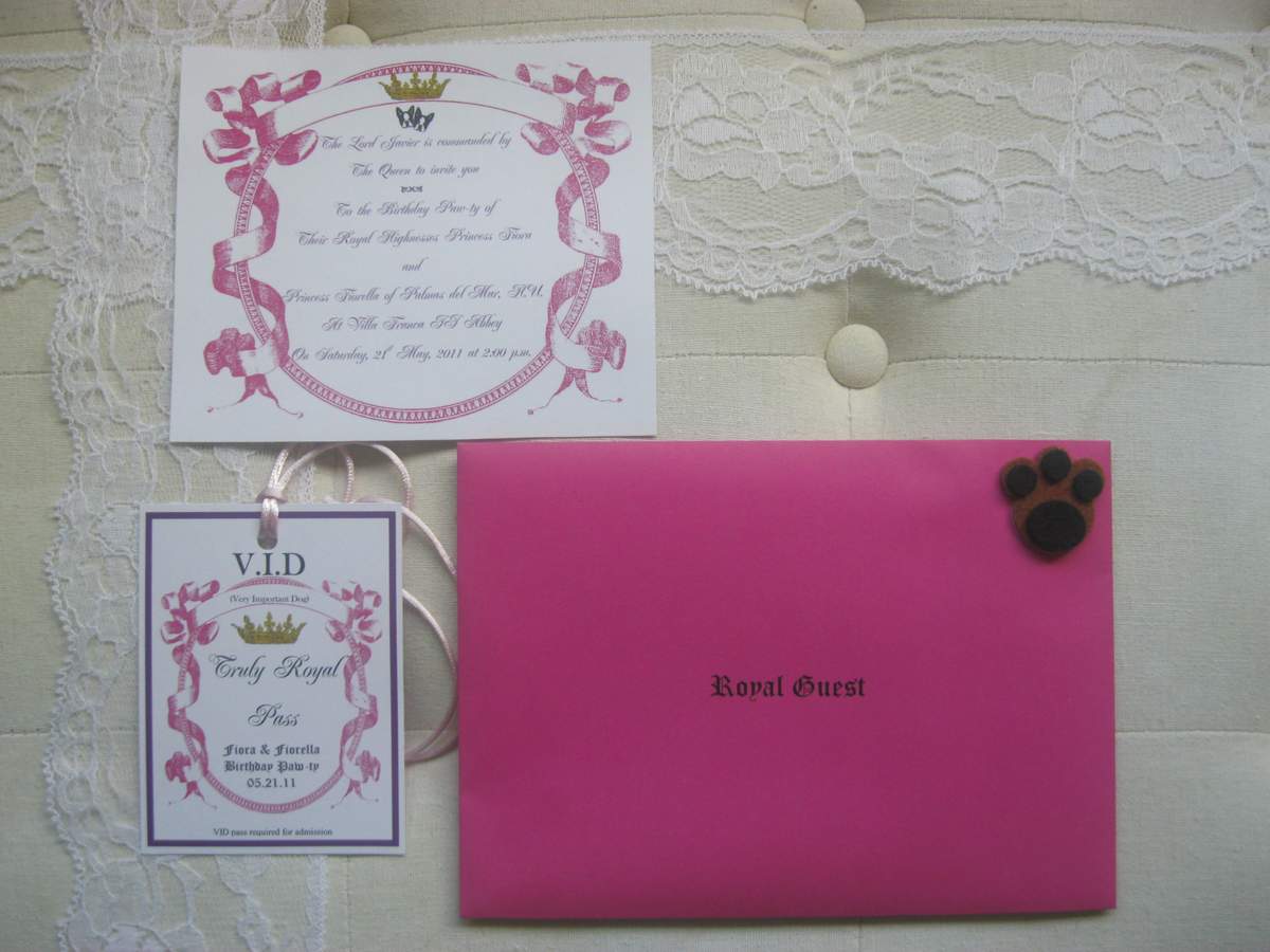 Truly Royal Fairy 'tails' - Purple & Fuchsia Princess Paw-ty