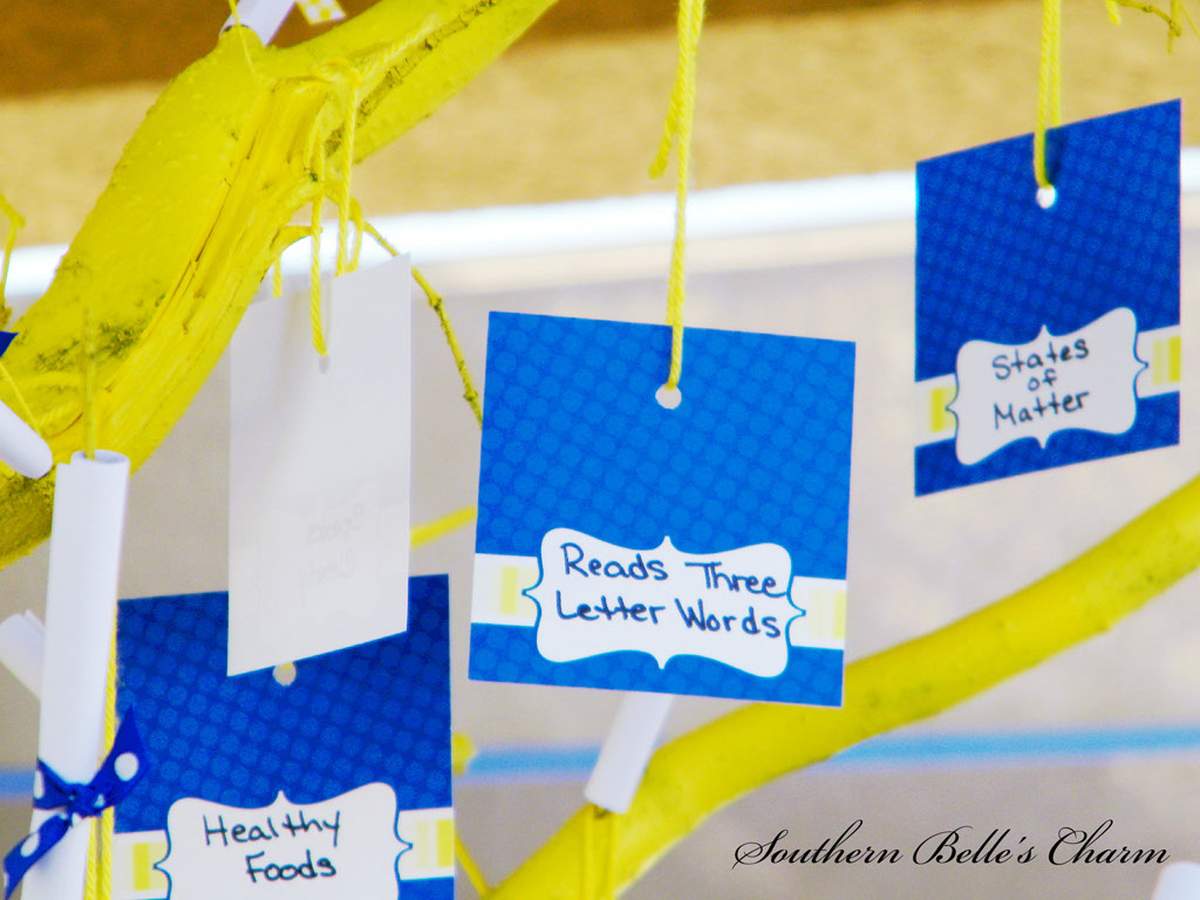 {Kindergarten Graduation} - Blue & Yellow