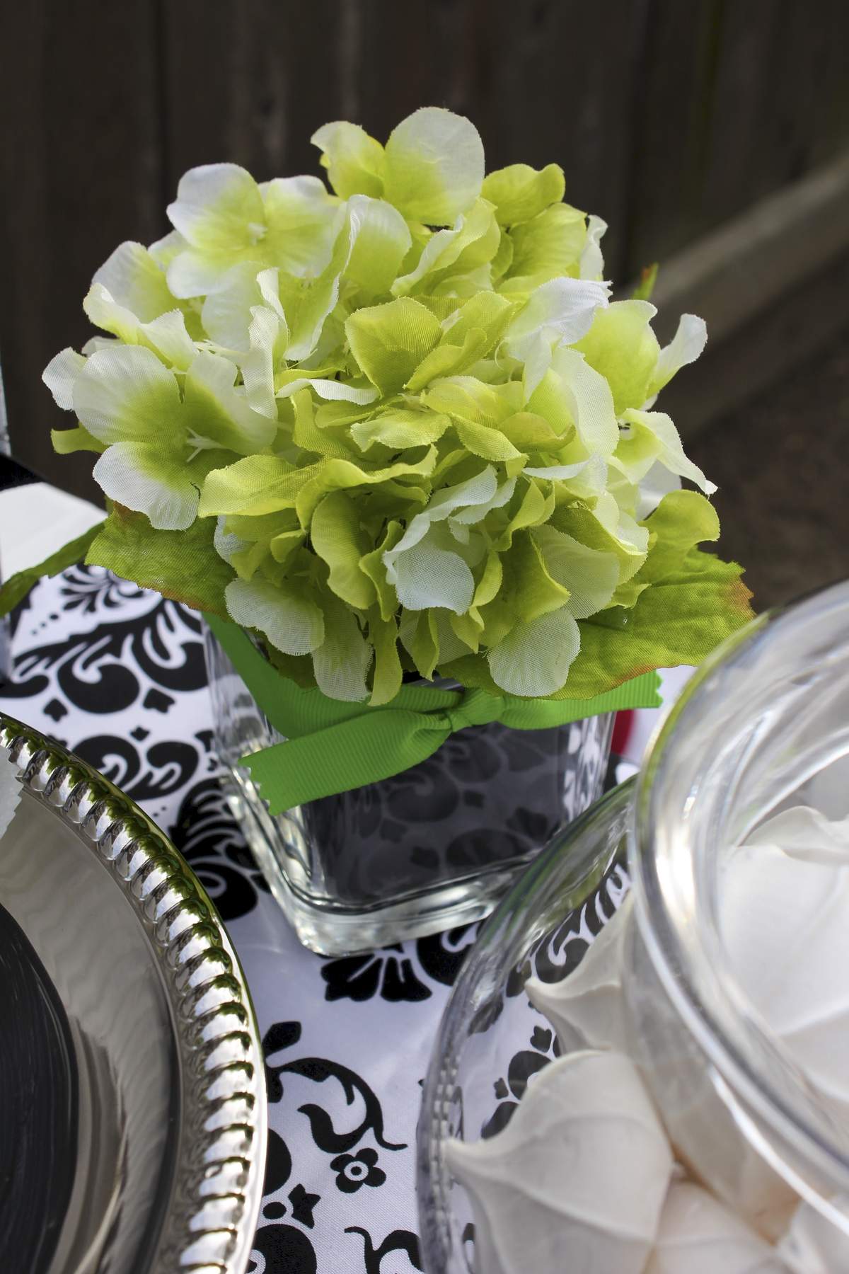 Damask & green Bridal/Wedding Shower Party Ideas Photo 24 of 35