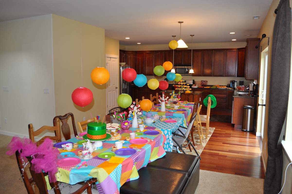 Carys' 5th Birthday - Mad Hatter Tea Party
