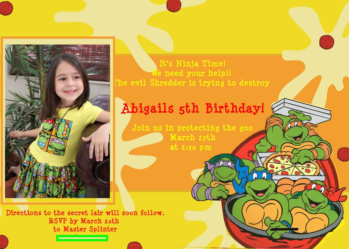 Abby's Teenage Mutant Ninja Turtle Party! - None