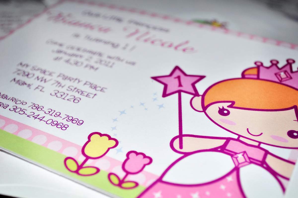 1st Birthday Princess - Princess Birthday Party 