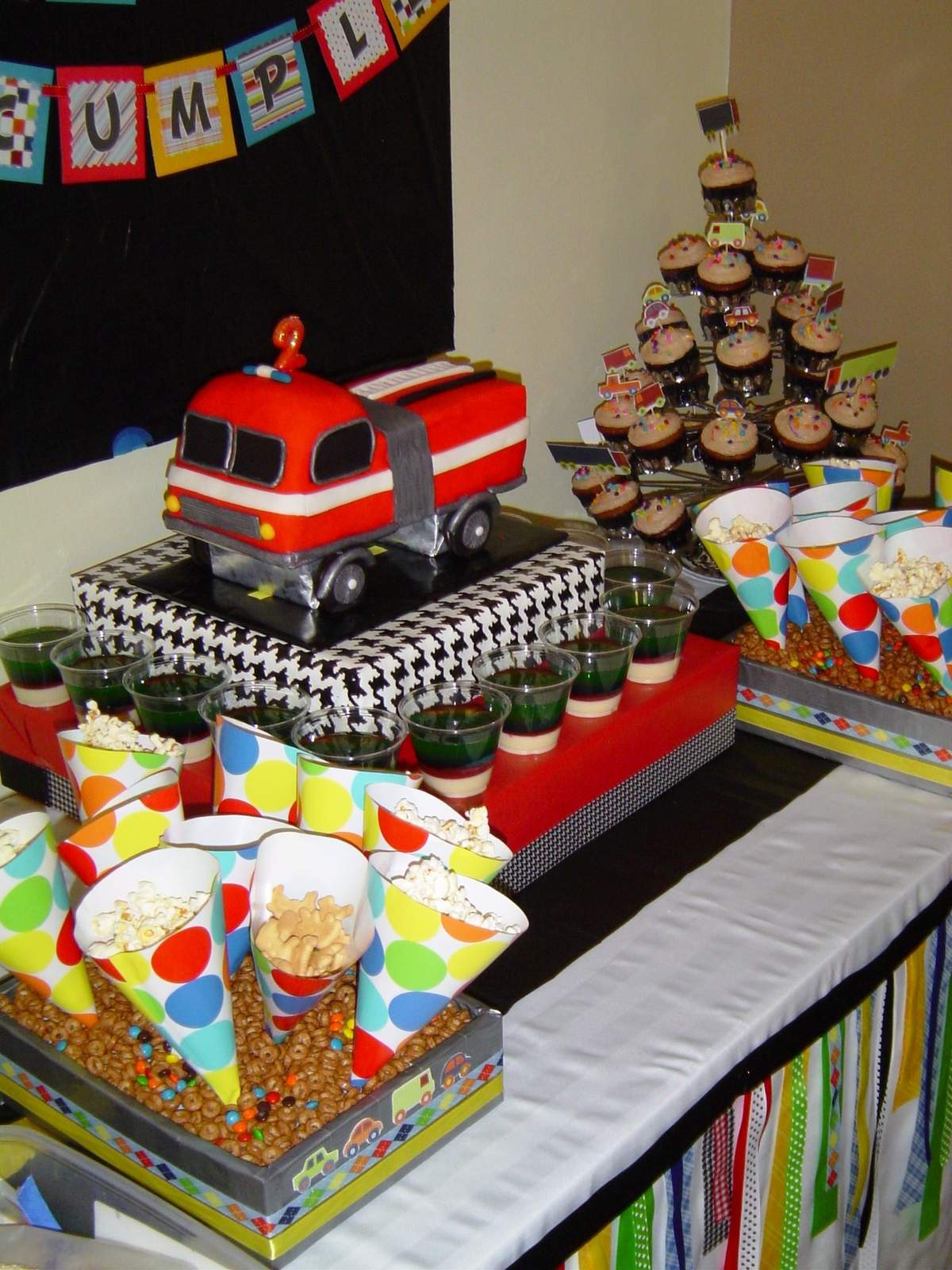 Yishai's 2nd Bday - Firetrucks & cars