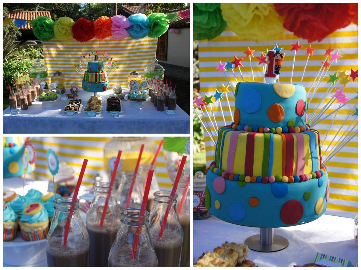 Fun and Colorful Triplets Party - Circus