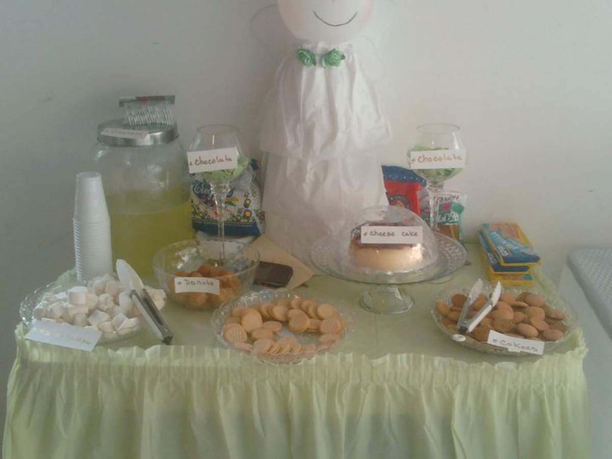 adriel baptism - angel  ,white and green