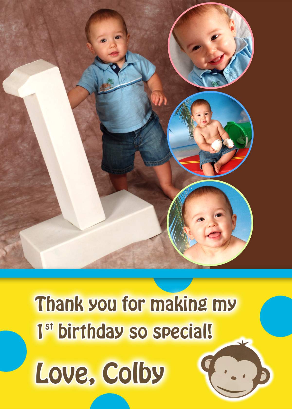 C's 1st Birthday - Monkeying around