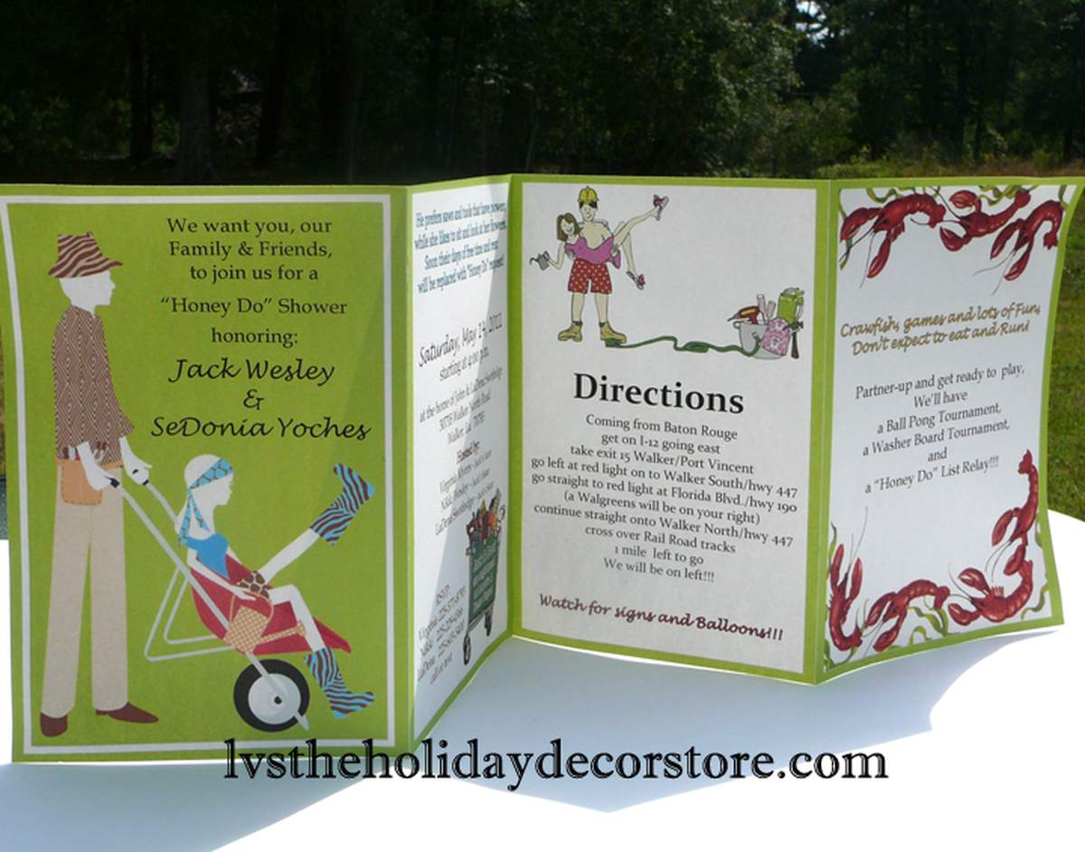 Honey Do Shower - Handy man shower, honey do shower, garden shower, groom's shower